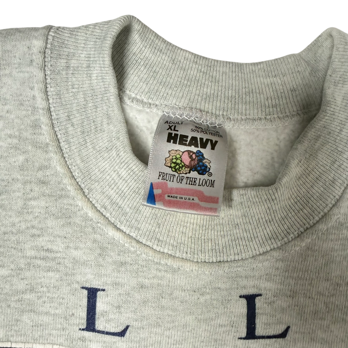 Vintage Dallas Cowboys Spellout Champions Heather Gray Crewneck Sweatshirt - XL
