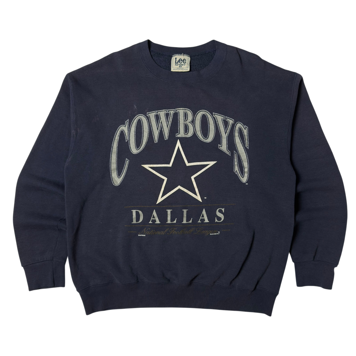 Vintage Dallas Cowboys Navy Blue Crewneck Sweatshirt - XL