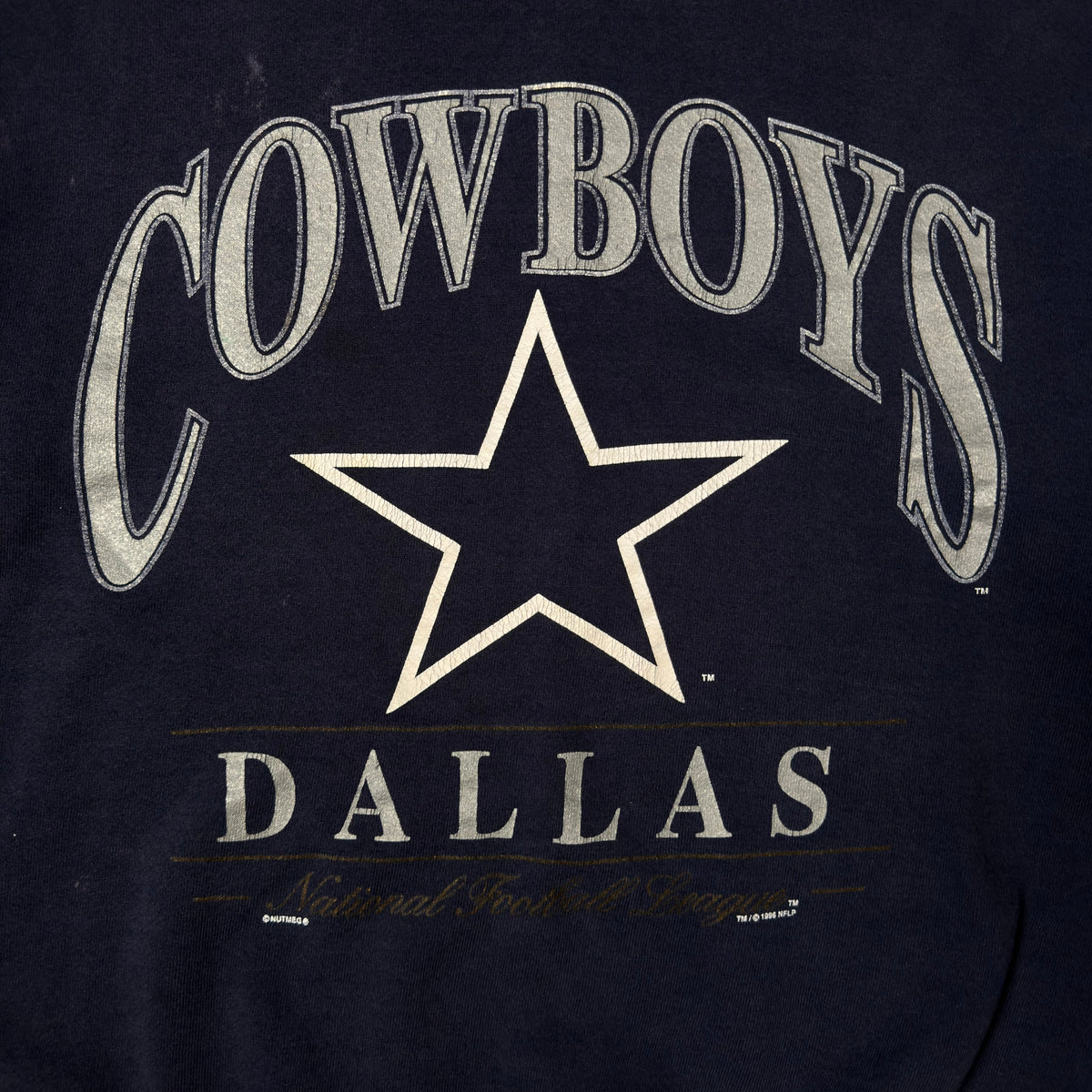 Vintage Dallas Cowboys Navy Blue Crewneck Sweatshirt - XL