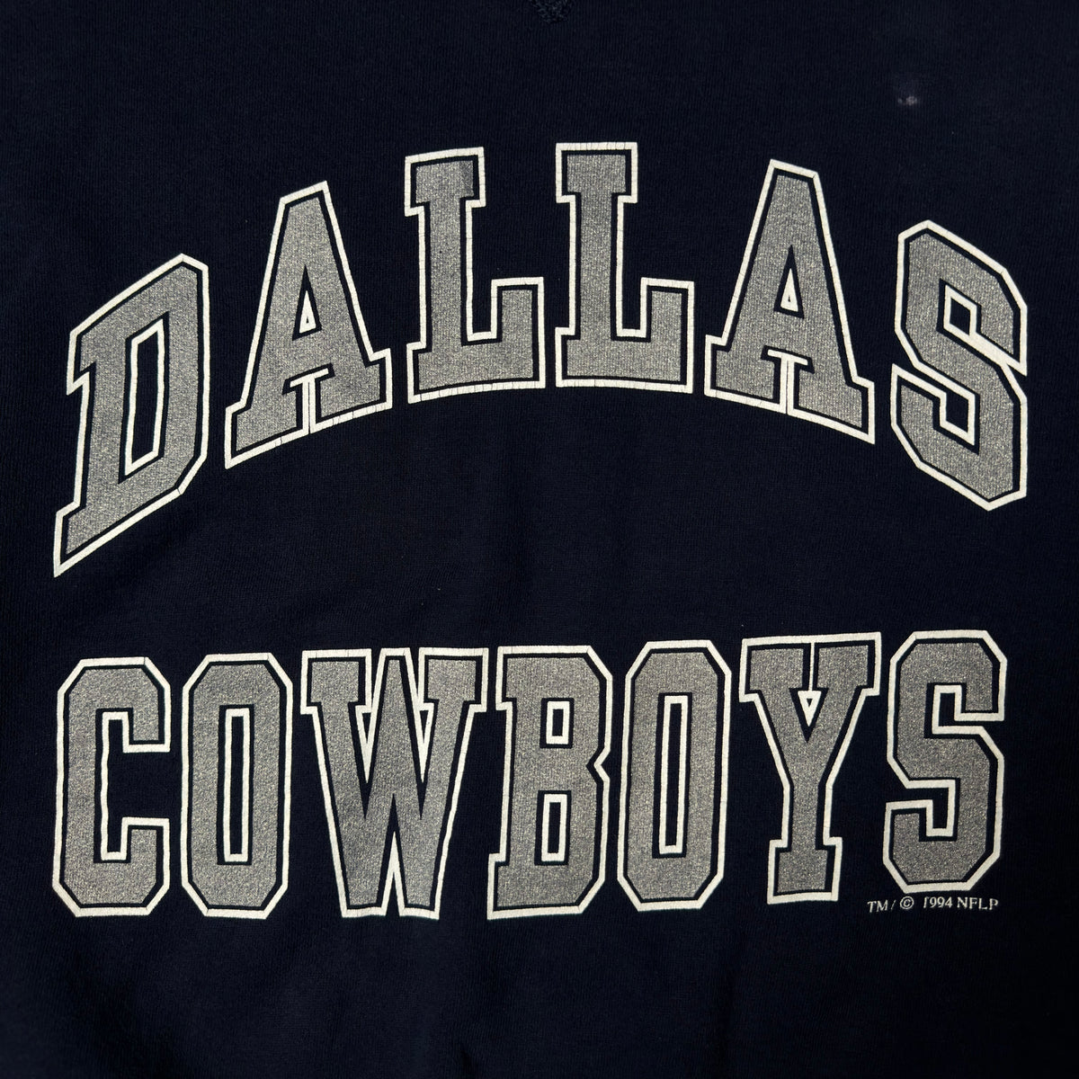 Vintage Russell Athletic Dallas Cowboys Navy Blue Crewneck Sweatshirt - XL