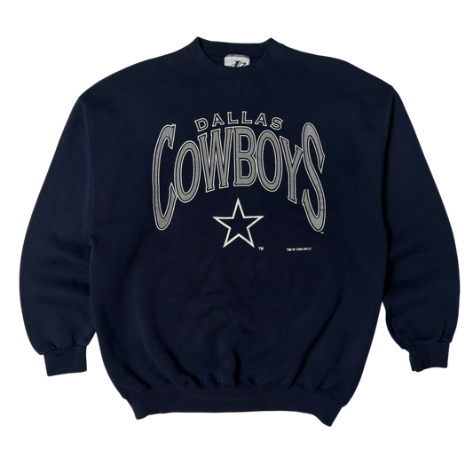 Vintage Dallas Cowboys Navy Blue Crewneck Sweatshirt - XL