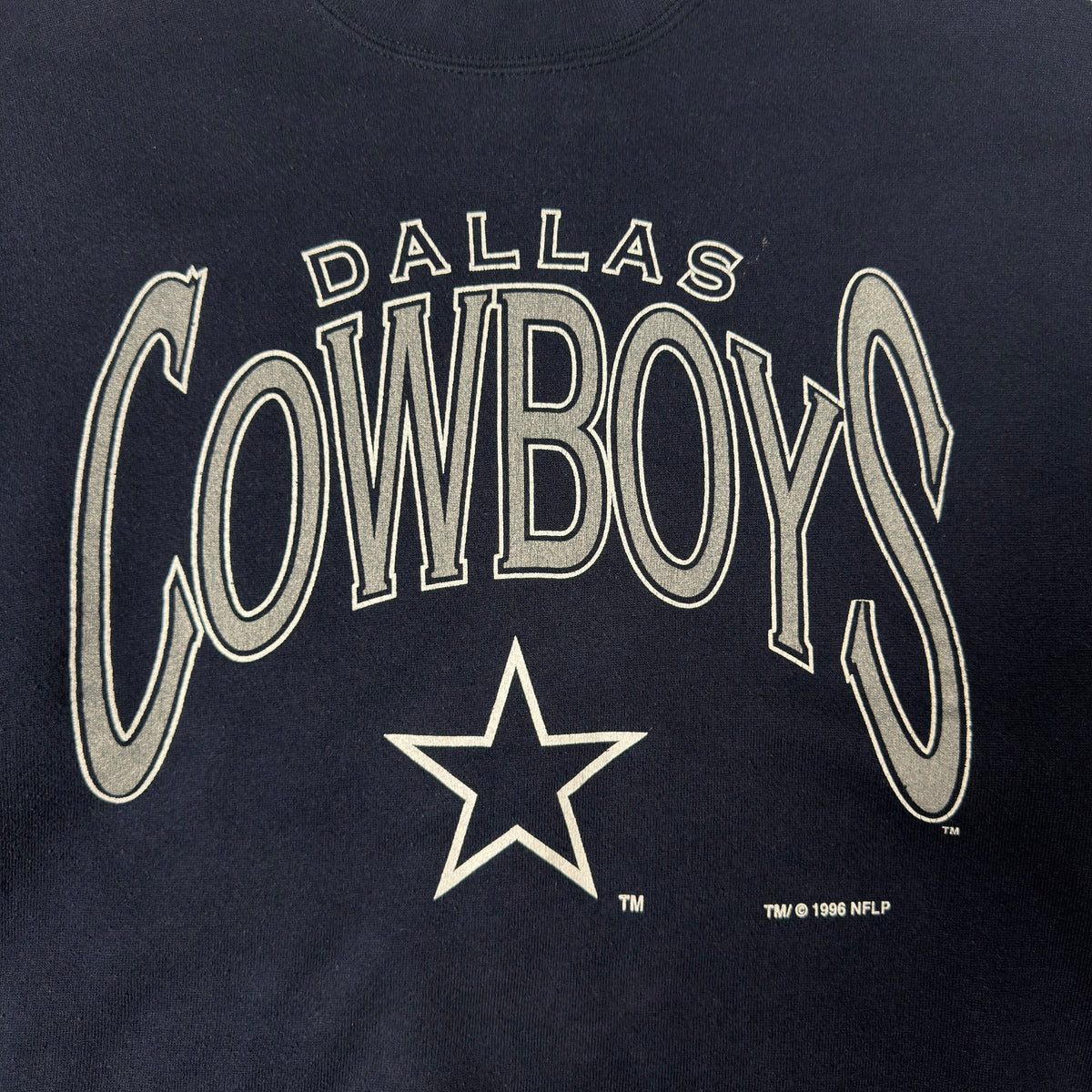 Vintage Dallas Cowboys Navy Blue Crewneck Sweatshirt - XL