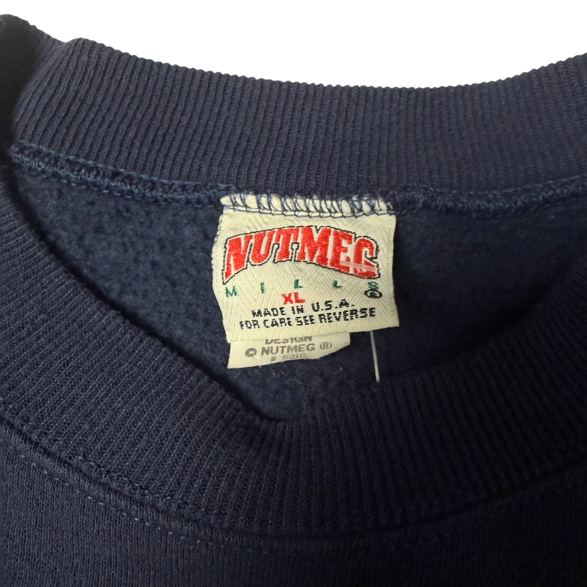 Vintage Nutmeg Dallas Cowboys Navy Blue Crewneck Sweatshirt - XL