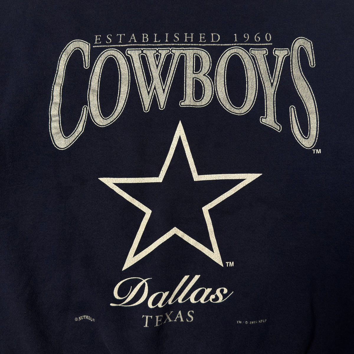 Vintage Dallas Cowboys Navy Blue Crewneck Sweatshirt - 2XL