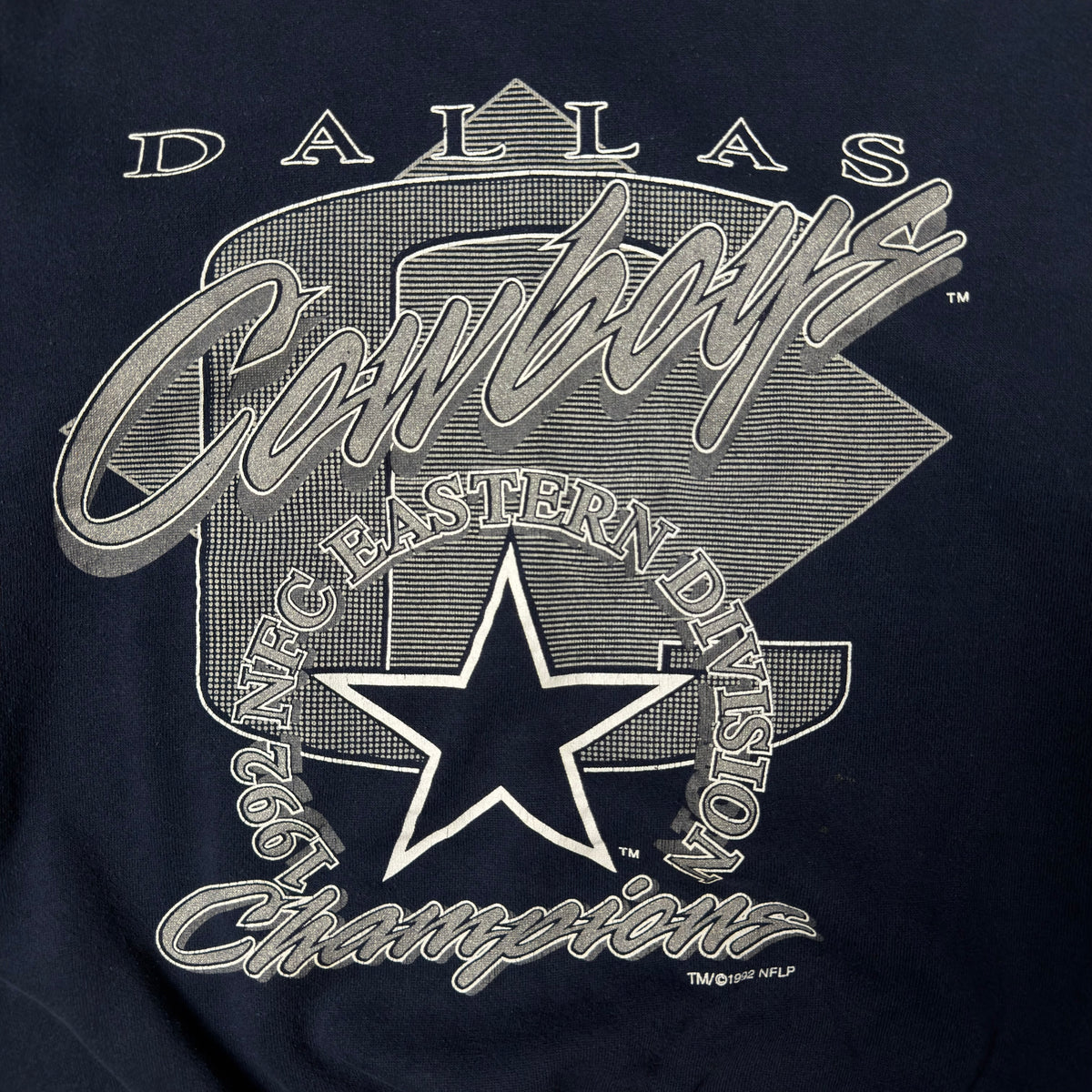 Vintage Dallas Cowboys Navy Blue Crewneck Sweatshirt - L