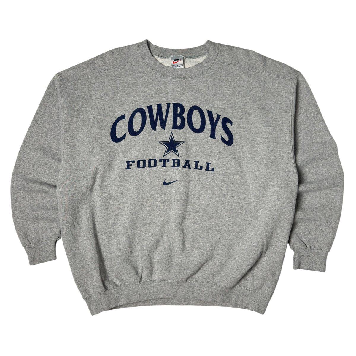 Vintage Nike Dallas Cowboys Gray Crewneck Sweatshirt - 2XL
