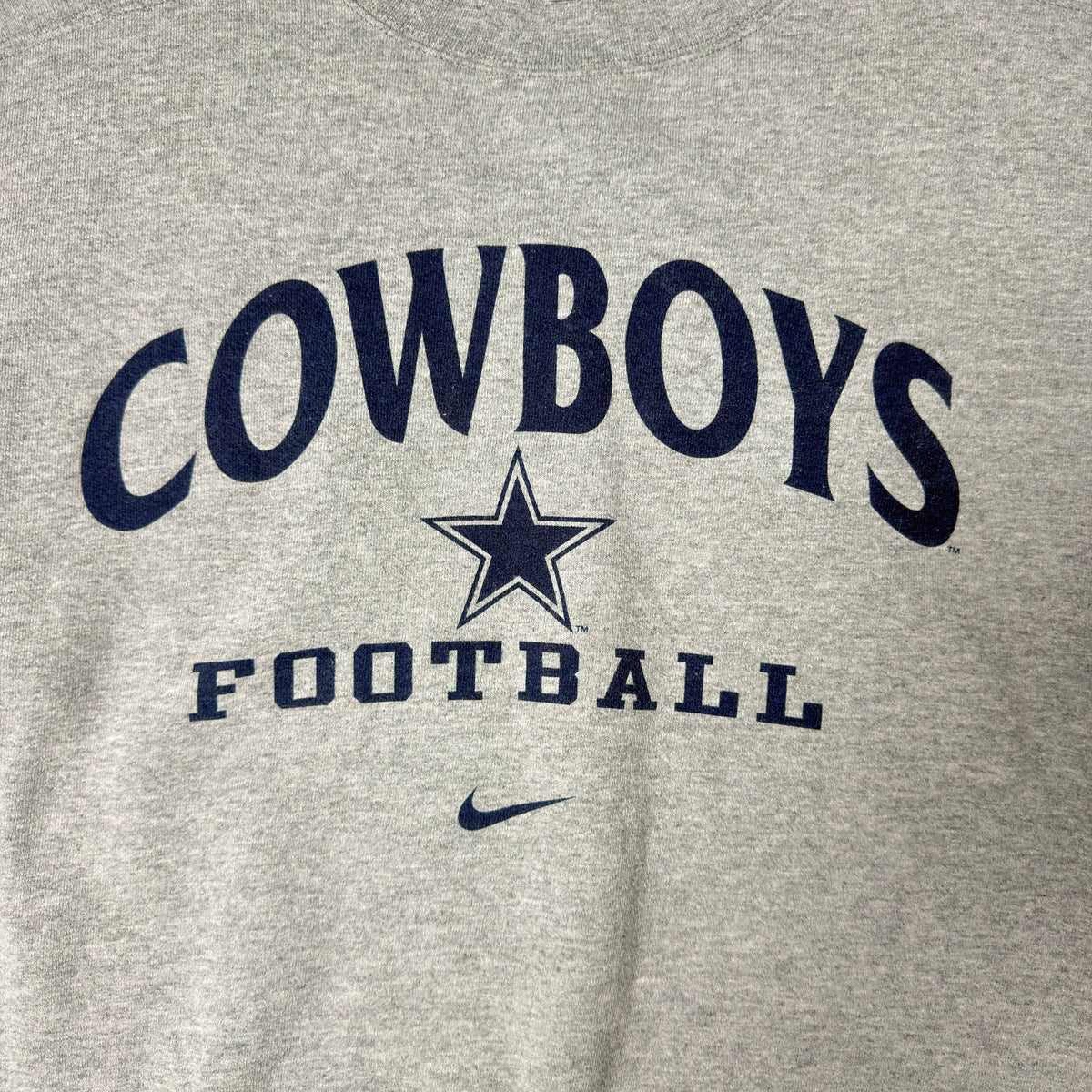 Vintage Nike Dallas Cowboys Gray Crewneck Sweatshirt - 2XL
