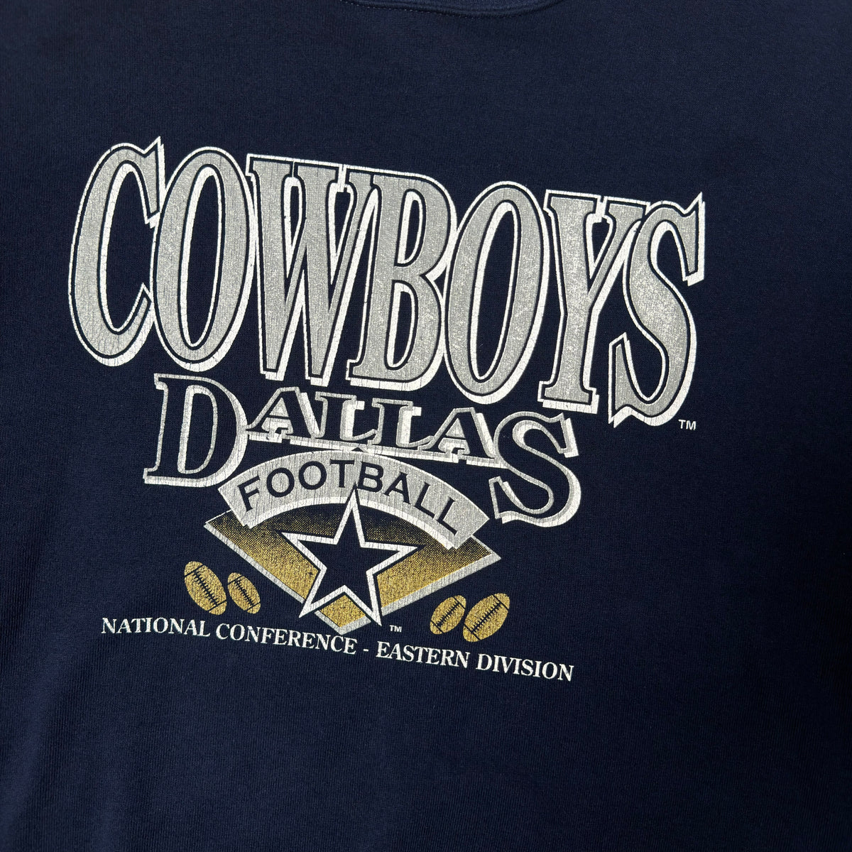 Vintage Dallas Cowboys Navy Blue Crewneck Sweatshirt - 2XL