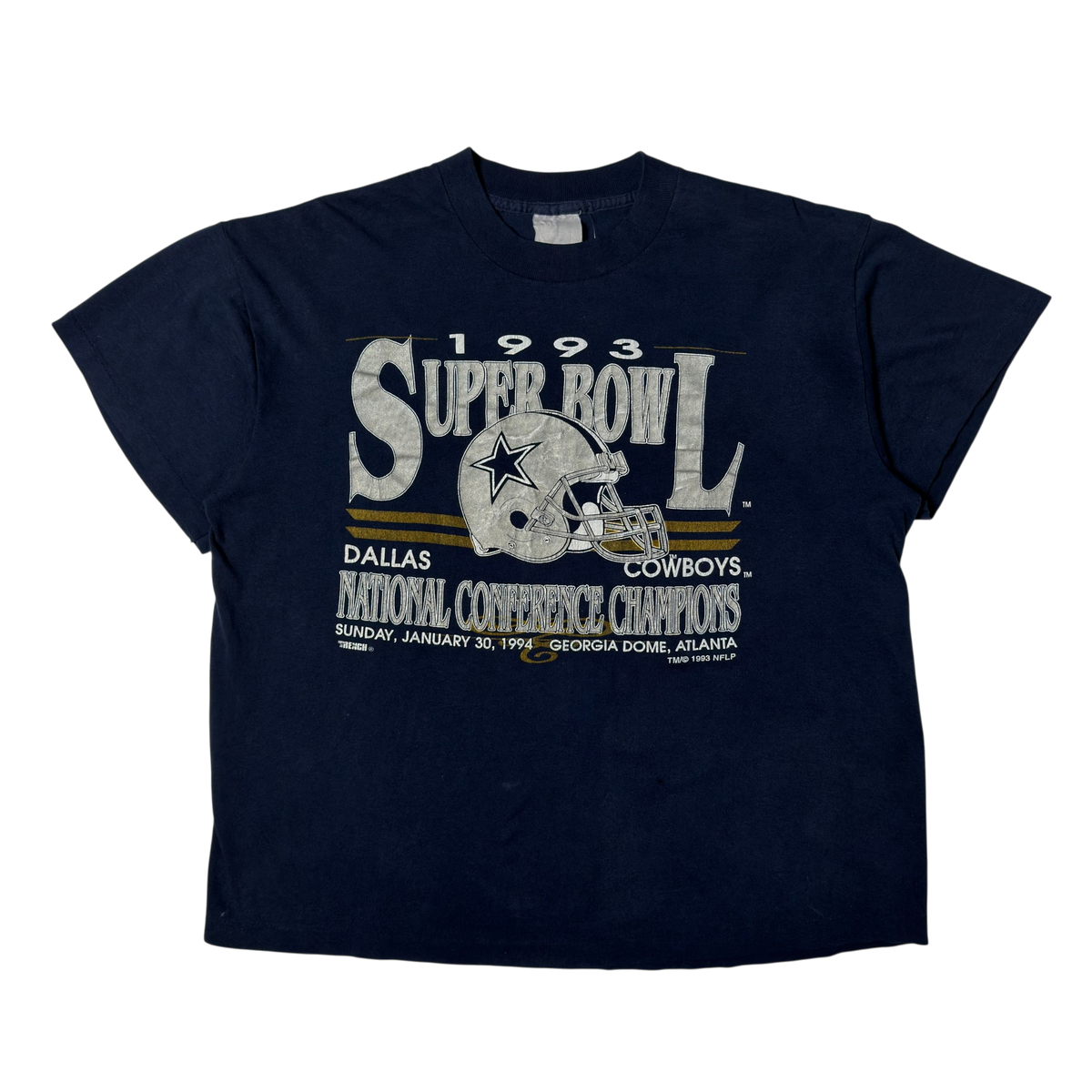 Vintage Dallas Cowboys Super Bowl Navy Blue T-Shirt - L