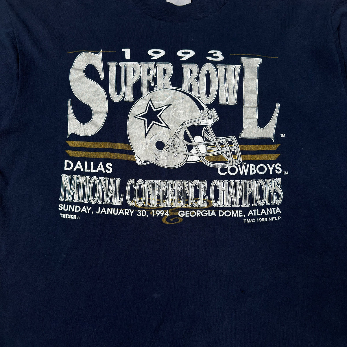 Vintage Dallas Cowboys Super Bowl Navy Blue T-Shirt - L