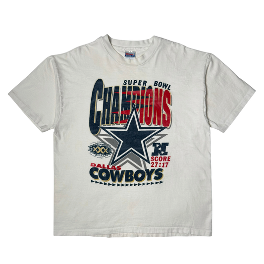 Vintage Dallas Cowboys Super Bowl Champions White T-Shirt - L