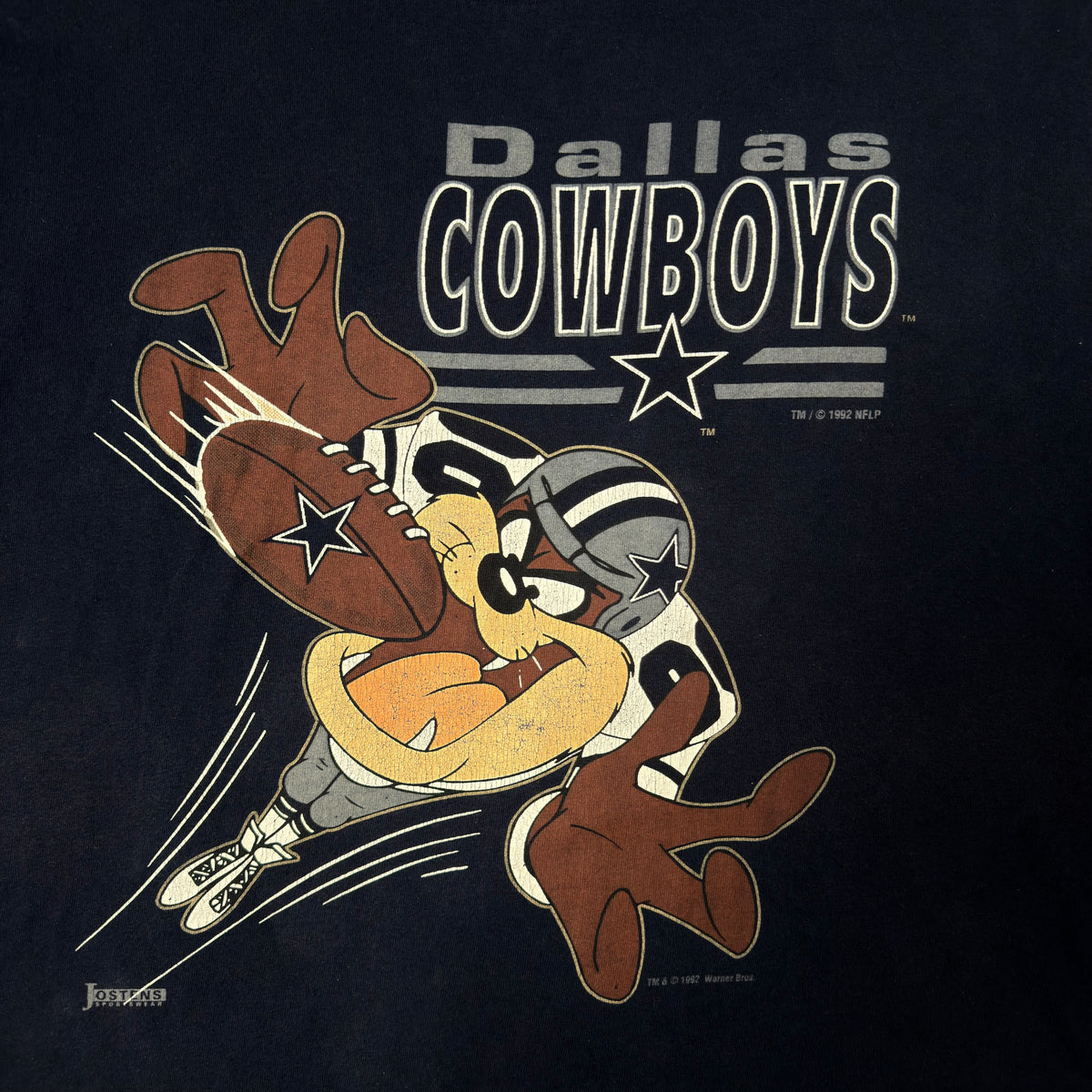 Vintage Navy Blue Dallas Cowboys Taz T-Shirt - L